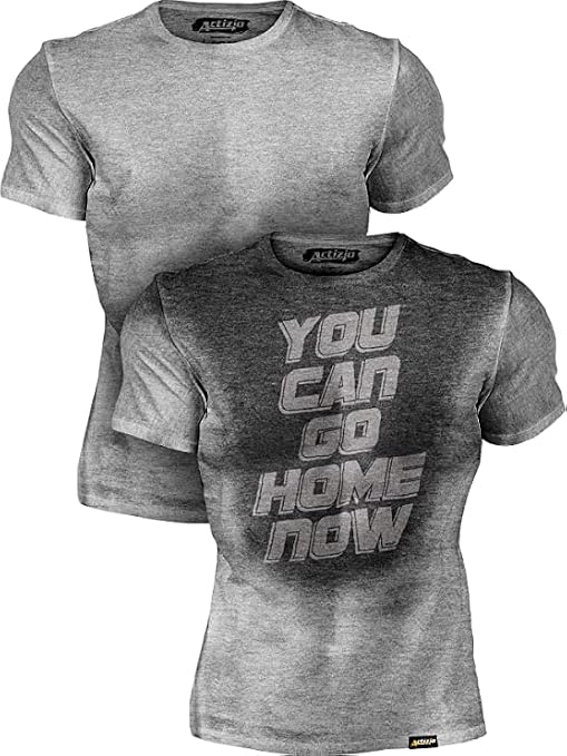 Actizio Men's Sweat Activated Funny T-Shirts & Tanks, You Can Go Home Now