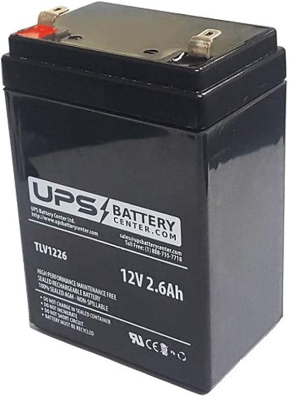 UPSBatteryCenter 12V 2.6Ah Compatible Replacement Battery for Consent GS12V2.3AH