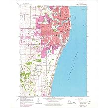 YellowMaps Racine South WI topo map, 1:24000 Scale, 7.5 X 7.5 Minute, Historical, 1958, Updated 1977, 27.36 x 22.6 in - Paper