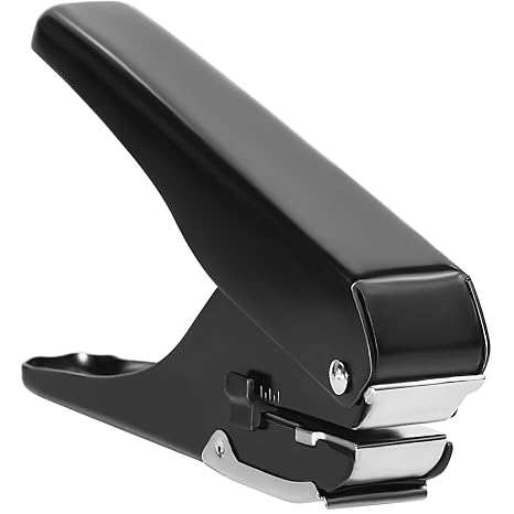 JIKIOU Heavy-Duty Slot Punch, Handheld Badge Hole Puncher | Upgraded All-Metal Construction Hole Punch, Less Mess Hole Puncher for DIY Crafts Paper (Elliptical Aperture:0.6 x 0.16 inch)