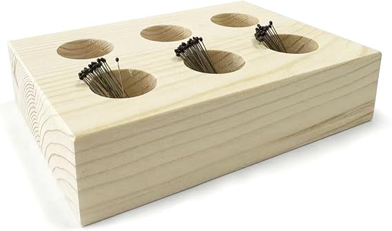 Insect Pins Storage Container for Specimen Pins, Entomology Pins, Butterfly Collection Needles for School Lab (pins not included)