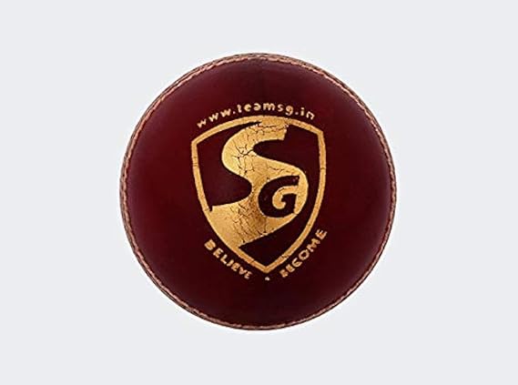 SG Cricket Premium Legend 20 Leather Ball, Red Color (Multiple Packs)