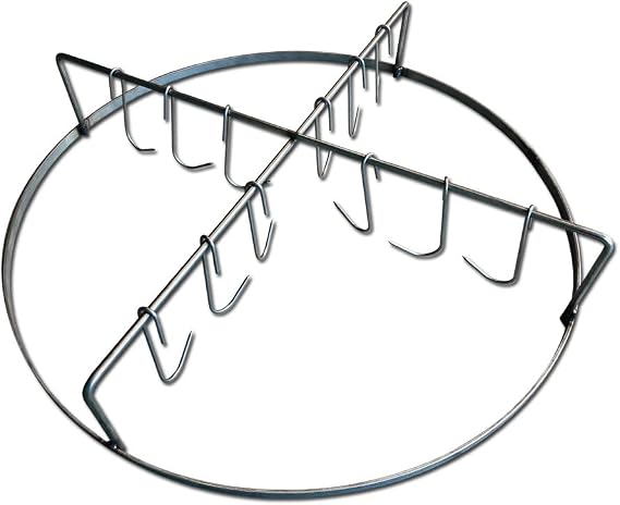 LavaLock Rib Hanger for WSM WeberSmokey Mountain - Stainless Steel Meat Hanging System with Rib