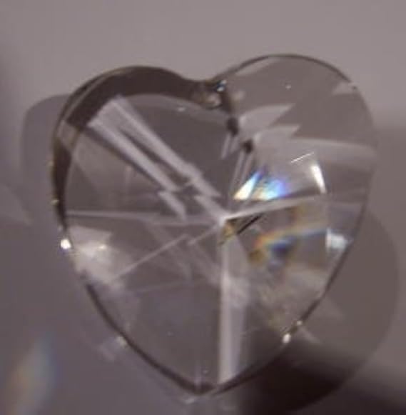 40mm Heart Crystal Prisms #870-40