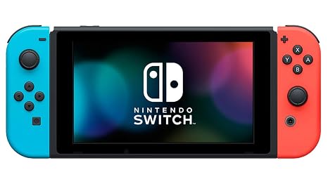 Nintendo Switch with Neon Blue and Red Joy-Con (Renewed)