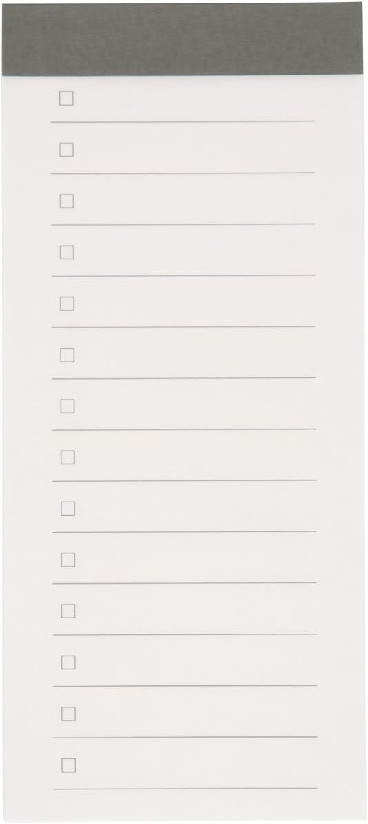 MUJI Checklist Notepad 40sheets Line of 14