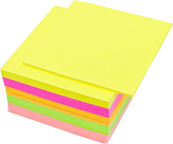 Non Sticky Notes 500 Sheet Cube Memo Cube 3.35x3.35in Loose Paper Note Cubes Bright Color Note Cube Refill Square Note Pads Scratch Notes Pads for Writing Reminders Home Office Supplies
