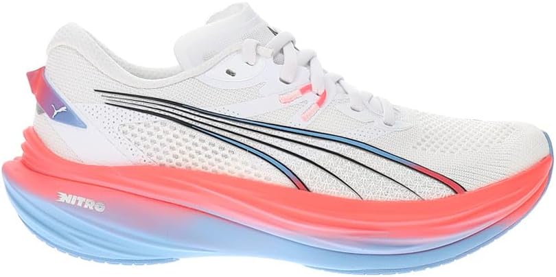 PUMA Womens Deviate Nitro 3 at Running Sneakers Shoes - White - Size 6.5 M