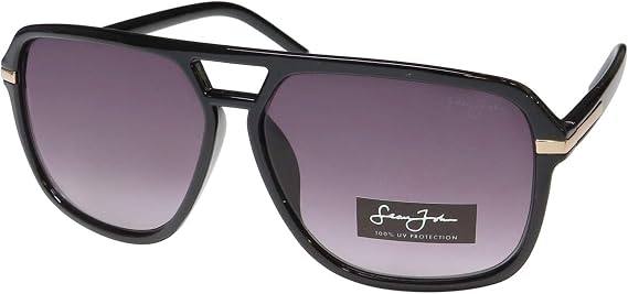 Sean John Sjs1003ce Sunglasses Oversized Lenses Plastic Temples Premium Segment
