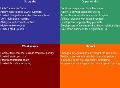 Sunglasses Store SWOT Analysis Plus Business Plan