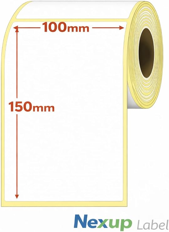 100x150 mm Termal Etiket, Barkod/Adres/Kargo Termal Etiketleri, Zebra ve Diğer Yazıcılarla Uyumlu