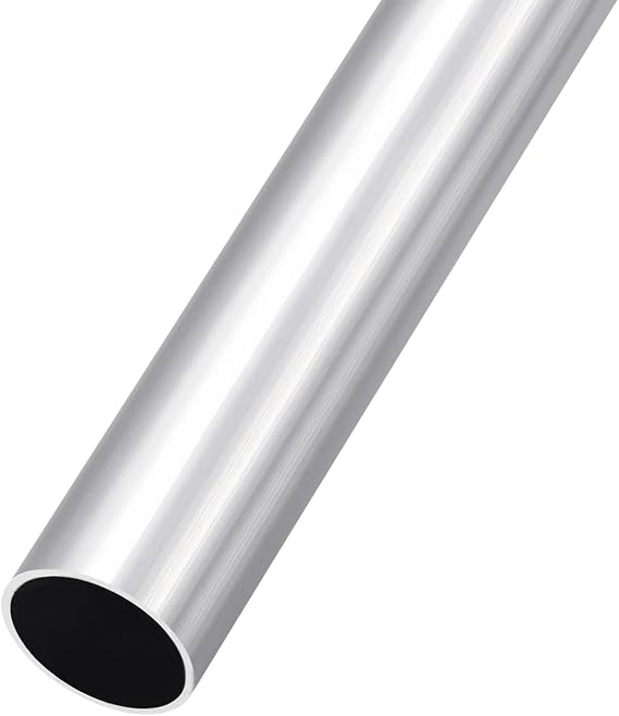 METALLIXITY 6063 Aluminum Tube (25mm OD x 22mm ID x 200mm L), Aluminum Round Tubing - for Home Furnishing, Machinery, DIY Handicraft