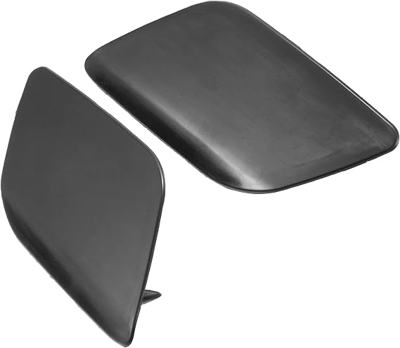ACROPIX Front Left and Right Side Car Bumper Headlight Washer Nozzle Cover for Audi Q7 - Pack of 2 Black