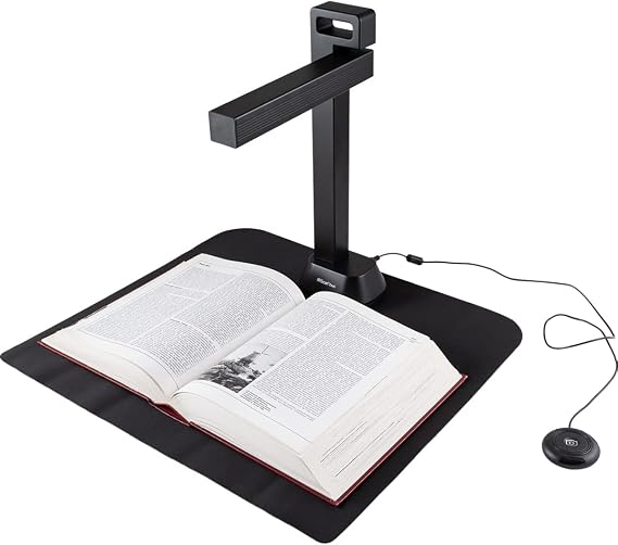 IRIScan Desk 6 Pro:13MP|21MP Extrapolated|30PPM|A3Scanner|USB|Portable Scanner|Book Scanner|OCR 138 |Viewer|AI Applatizing Book Curvature|Auto Scan|WinMac
