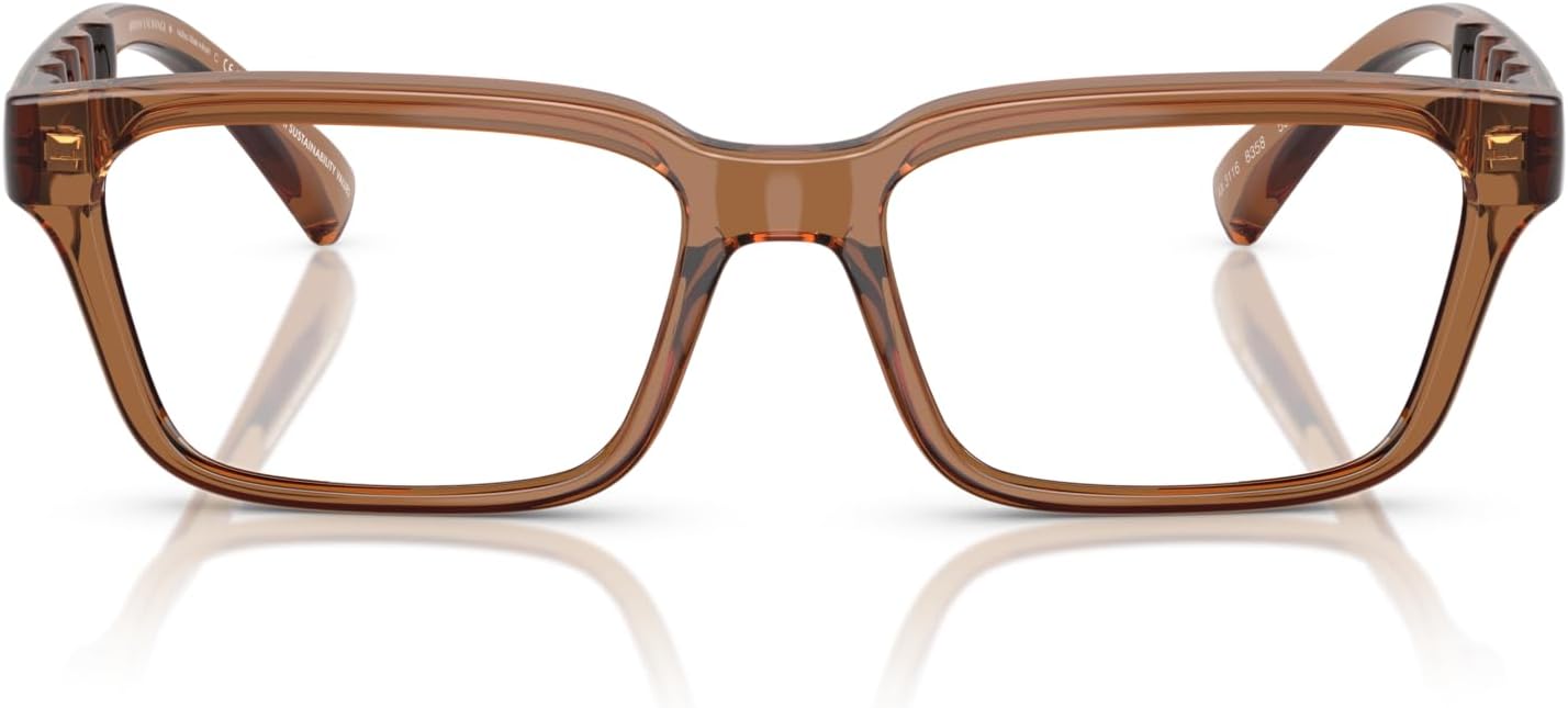 Armani Exchange Mens Ax3116 Rectangular Prescription Eyewear Frames