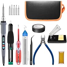 HANDSKIT Soldering irons electric 110v 90w Digital LCD Adjustable Electric soldering iron Kit