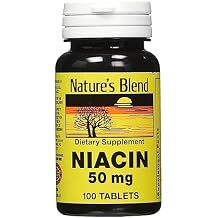 Nature's Blend Niacin 50 Milligram 100 Tabs