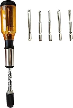 Screwdriver Push Pull Ratchets Screwdriver Adjustment Spirals Ratchets Screwdriver With 5 Replaceable Heads