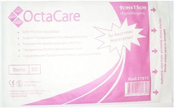 Octacare Filmed Transparent Wound Cover 9cm x 15cm
