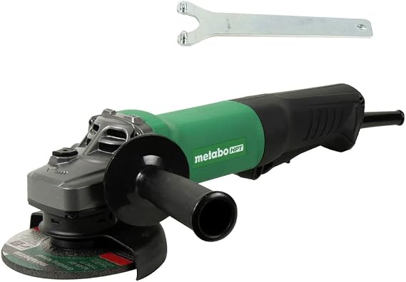 Metabo HPT Angle Grinder, 4.5-Inch, 10.5 Amp, Paddle Switch, Non Locking (G12SE3Q9)