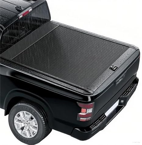 Aluminum Retractable Hard Tonneau Cover Compatible with Isuzu D-MAX 2011-2019 5.0ft Retractable Truck Bed Tonneau Cover Compatible with Lock