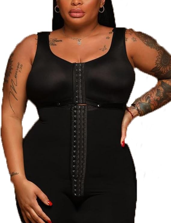 Elhada Full Body Faja Reductora Shapers Tummy Control Shapewear Snatched Waist Trainer Bodysuit For Her