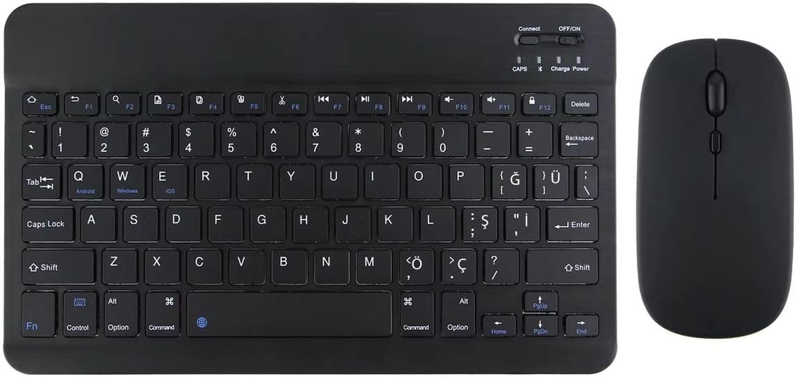 Samsung Galaxy Tab A9 Plus All Series Compatible Bluetooth Feature Keyboard Mouse Set Black