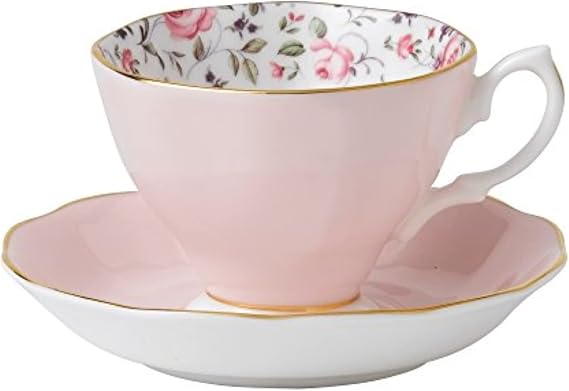 Royal Albert Rose Confetti Teacup & Saucer Set