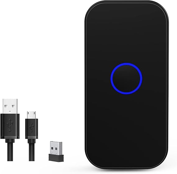 Bluetooth 2D Wireless Barcode Scanner,Symcode 3-in-1 USB Wired & 2.4G Wireless & Bluetooth 4.1 1D QR Image Bar Code Reader Scanner