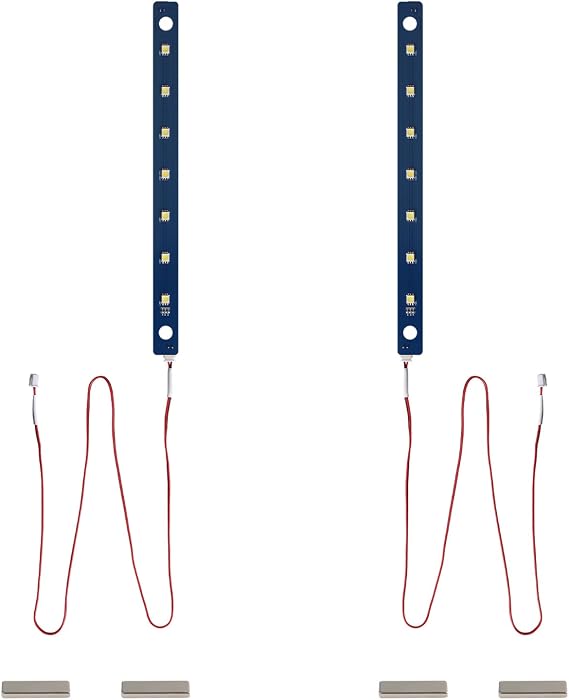 24V LED Light Board Kit(2Pcs) for Flashfoge AD5X/ 5M/ 5M Pro: White Lamp Bead High Brightness Lighting Strip Replacement - Increased AD5M Chamber Illumination 3D Printer Accessories