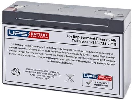 Ritar RT6100 RT 6100 6V 12Ah Sealed Lead Acid Replacement Battery