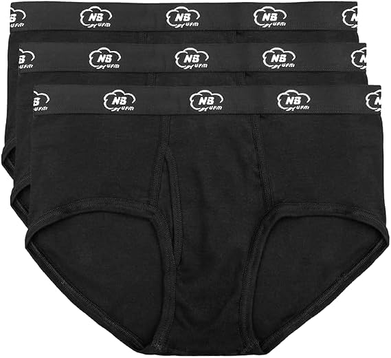 UFM Men's Classic 100% Cotton Mens Brief - 3 Pack