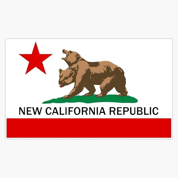 Fallout NCR Flag Window Water Bottle Bumper Sticker Decal 5"