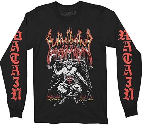 Watain Mens Baphomet Long Sleeve T-Shirt Black