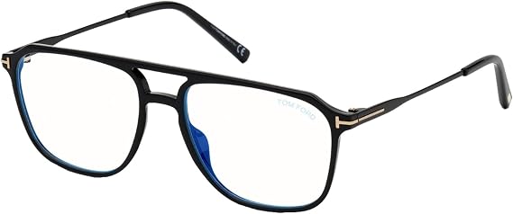 Tom Ford FT 5665-B BLUE BLOCK Shiny Black 54/16/145 men Eyewear Frame