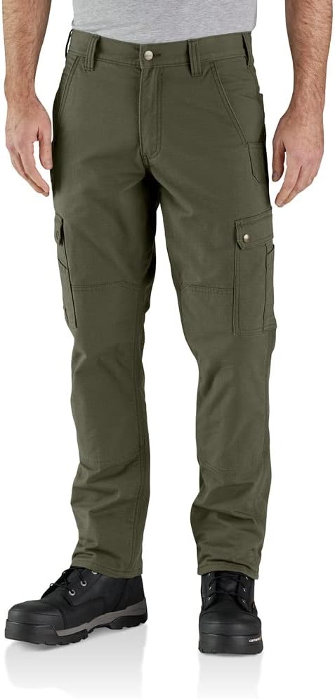 Carhartt Men's Relaxed Straight Ripstop Double-Front Lined Cargo Pant