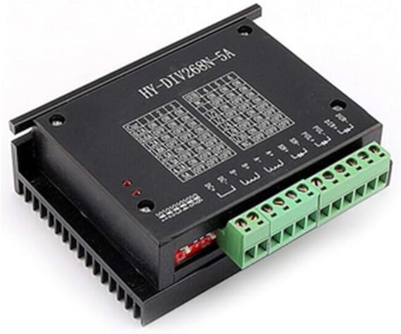 HY DIV268N 5A CNC Single Axis TB6600 Hybrid Biphase Stepper Motor Driver, 0.2 5A Output Current, 50V DC Supply Voltage, Suitable for 2 4 Phase Motors, High Performance Cost E
