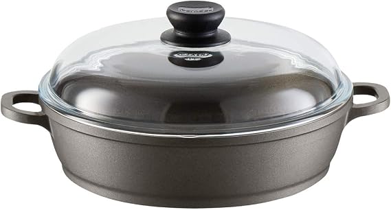 Berndes Classics Bonanza Induction Casserole Dish with Glass Lid Aluminium 3.8 Litres Black