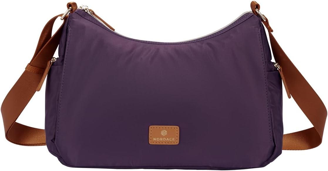 Nordace Siena Hobo Crossbody Bag - Secure RFID Blocking Pocket and Hidden Compartments for Travel Shoulder Bag