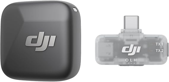 DJI Mic Mini (1 TX + 1 Mobile RX), Wireless Microphone for Smartphone