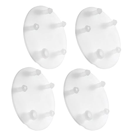 4PCS Transparent Toilet Tank Flapper Seal Gasket 7381424-100.0070A | Tank Silicone Flapper Seal Gasket Compatible with American Standard 7381424-100.0070A VorMax Toilet