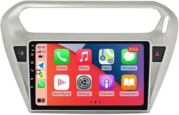 9" 2+32GB Touch Screen Android Car Radio for Peugeot 301 Citroen Elysee 2014-2016 Stereo Dash Kit Built-in Car-Play Android Auto GPS Navigation,Support FM/SWC/Rear View