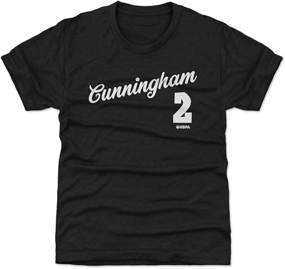 500 LEVEL Cade Cunningham Detroit Script Detroit Pistons Youth Shirt