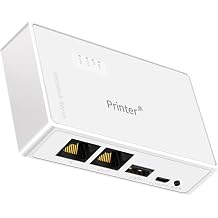 USB ネットワーク プリンタ サーバー 10 / 100Mbps ワイヤレス共有、RJ45 イーサネット & WiFi コンピュータ プリント シェアラー プリンタ ネットワーク アダプタ