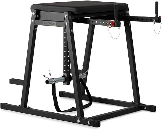 Titan Fitness Economy H-PND, Reverse Hyperextensions Lower Body Machine, Rated 550 LB, Specialty Home Gym Machine for Physical Therapy, Back Rehab Exercises, and Everyday Training