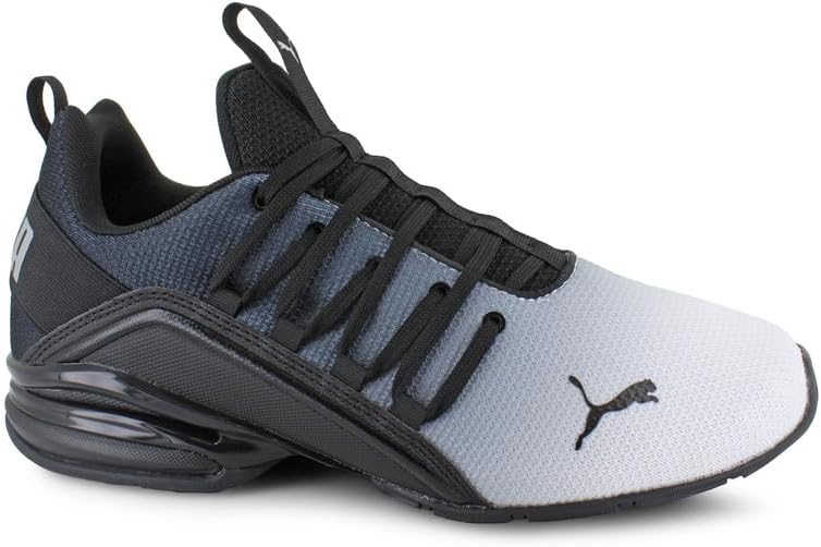 PUMA Axelion Fade 2 Running Shoe - Men's - White/Black, 11.5 M US