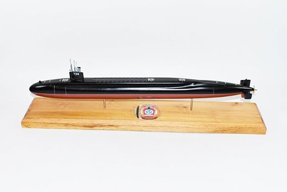 Squadron Nostalgia LLC USS Tennessee SSBN-734 Submarine Model,Navy,Scale Model,Mahogany,20 inch,Ohio Class