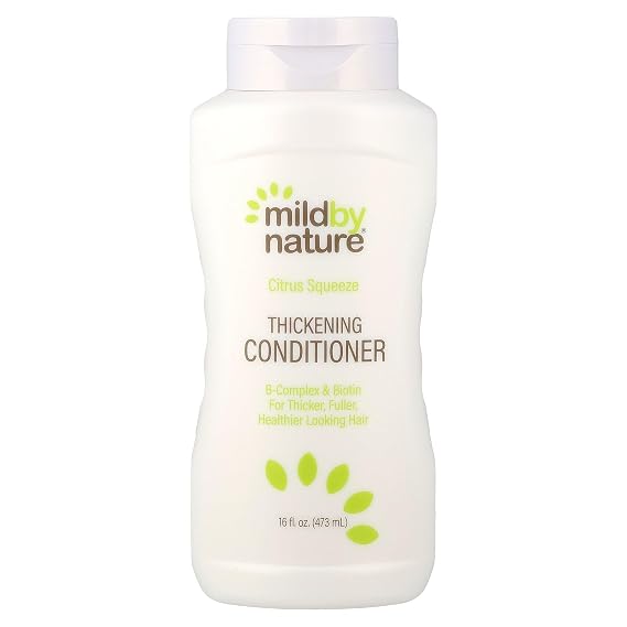 MILD BY NATURE Thickening Conditioner, B-Complex & Biotin, Citrus Squeeze, 16 fl oz (473 ml)