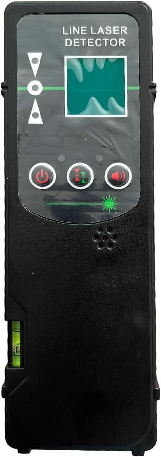 JP2011G Green Beam Laser Receiver, Compatible with All Greeb beam Laser Levels with Pulse Mode, Up to 200Ft, Green Beams Laser Detector with Clamp Included