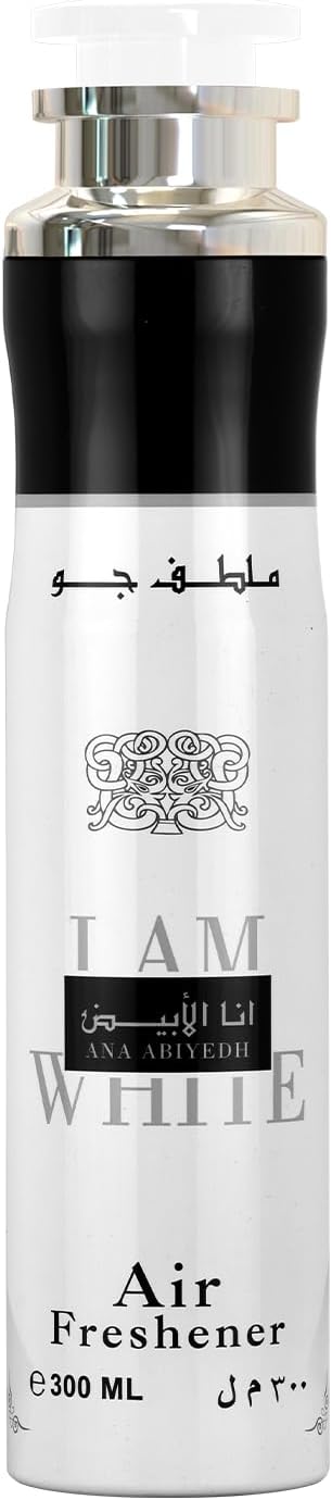 Lattafa Ana Abiyedh Fresh, Fruity, Musky Long-Lasting Air Freshener, 10.1 Ounce / 300 ml